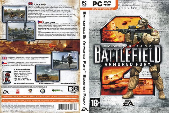 Battlefield 2 Armored Fury - Full Box Cover