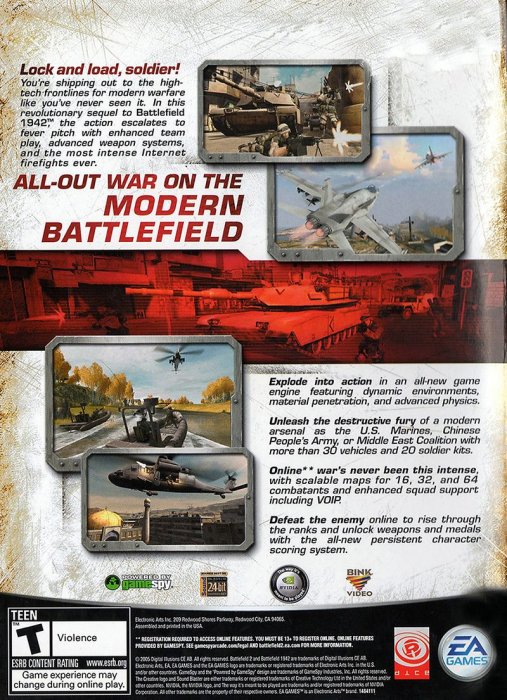 Battlefield 2 Box Cover - Back