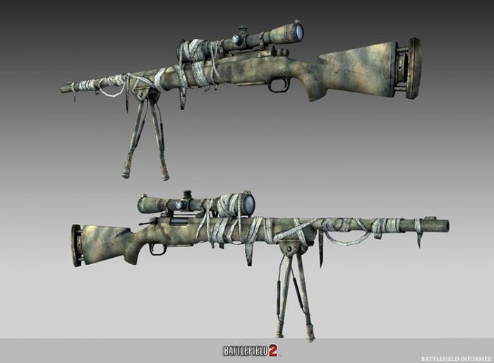 Battlefield 2 M4 Sniper Rifle