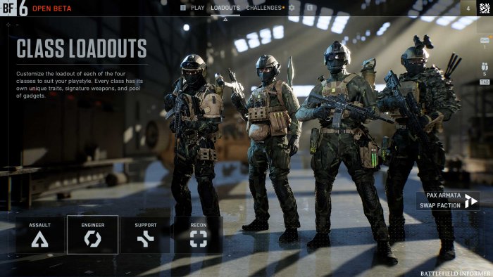Battlefield 6 PAX Armata Classes