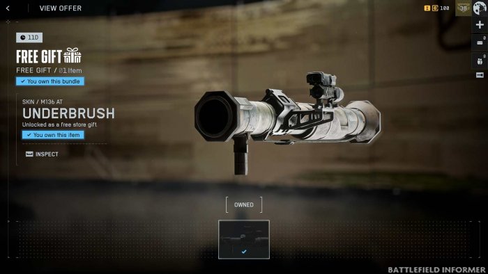 Battlefield 6 Underbrush Skin - M136 AT