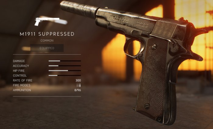battlefield-v-m1911-suppressed-pistol